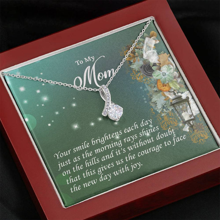 "To My Mom" - Alluring Beauty Necklace Giftset - Your Smile Brightens Each Day - Bianca Ysabel
