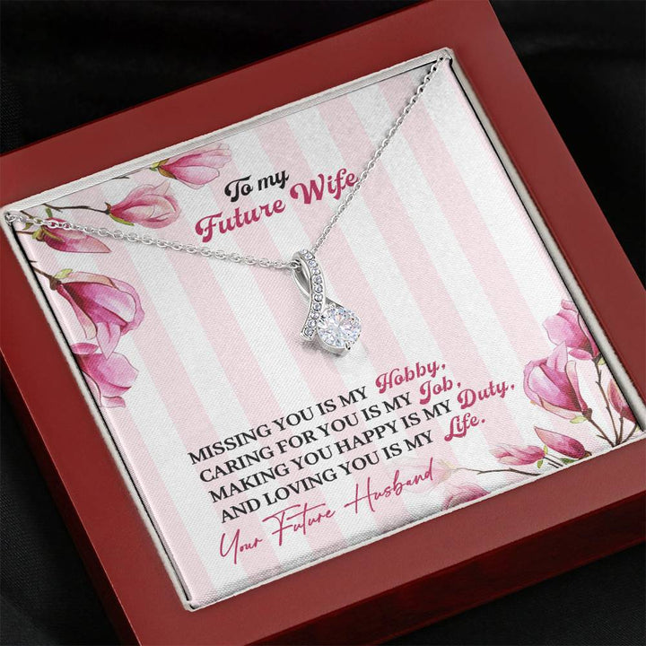 "To My Future Wife from Husband" - Alluring Beauty Necklace Gift Set - Love You Is My Life - Bianca Ysabel