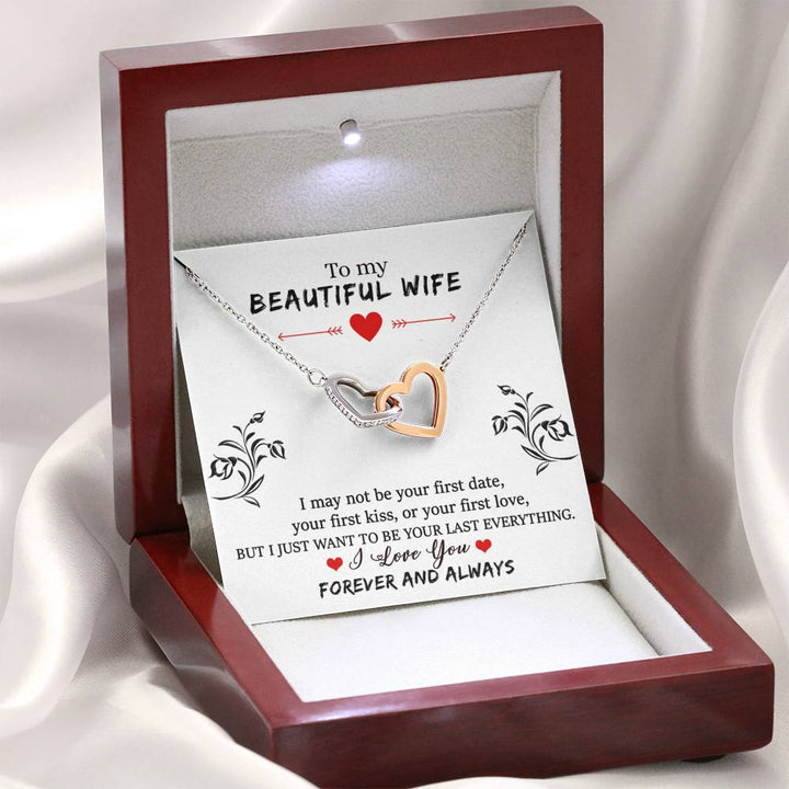 "To My Wife from Husband"  - Interlocking Hearts Necklace Gift Set - Your Last Everything - Bianca Ysabel