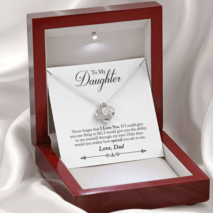 "To My Daughter" - Love Knot Necklace Gift Set - Never Forget That I Love You - Bianca Ysabel