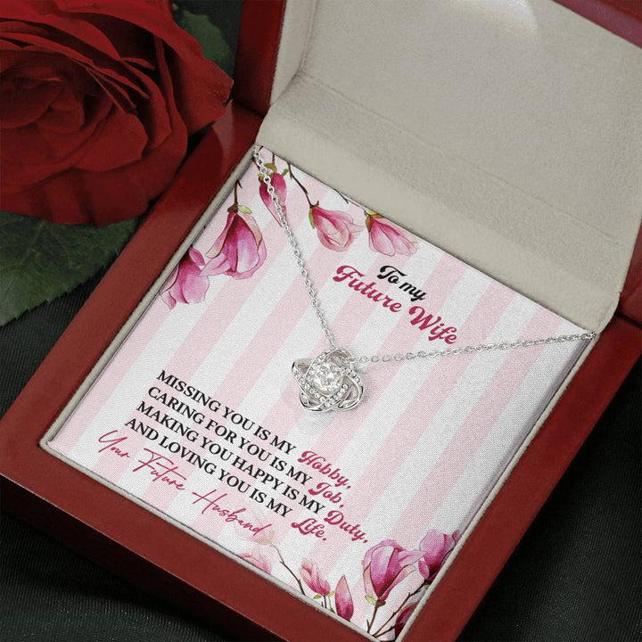 "To My Future Wife from Husband" - Love Knot Necklace Gift Set - Love You Is My Life - Bianca Ysabel
