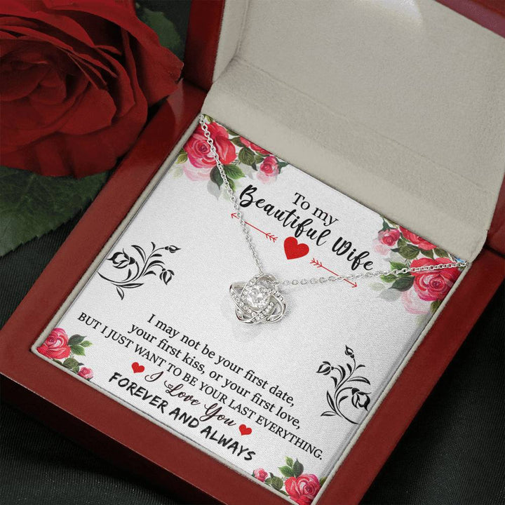 "To My Wife from Husband" - Love Knot Necklace Gift Set - I Just Want to be Your Last Everything - Bianca Ysabel