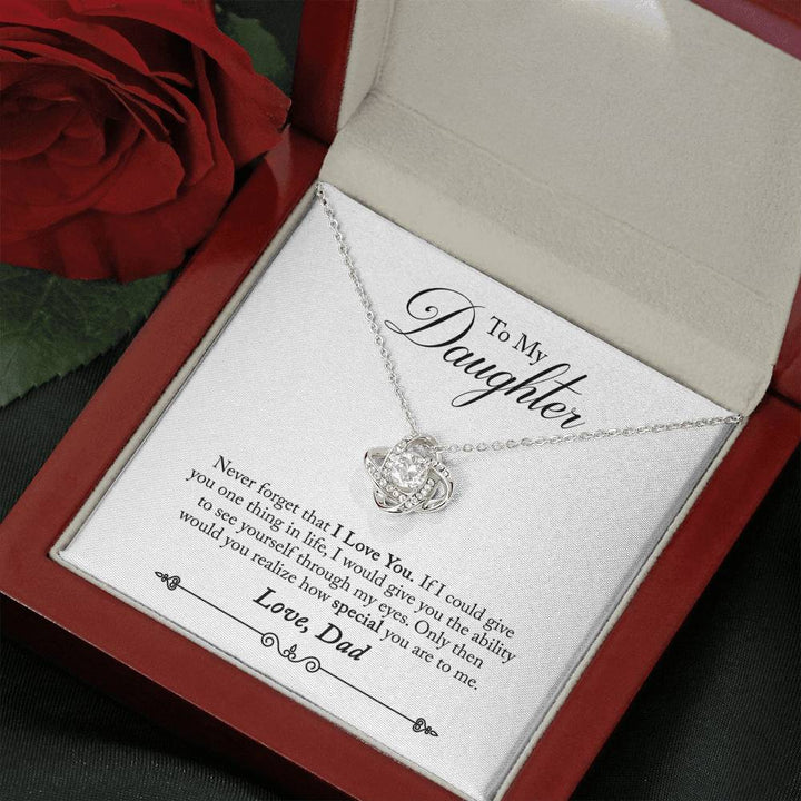 "To My Daughter" - Love Knot Necklace Gift Set - Never Forget That I Love You - Bianca Ysabel