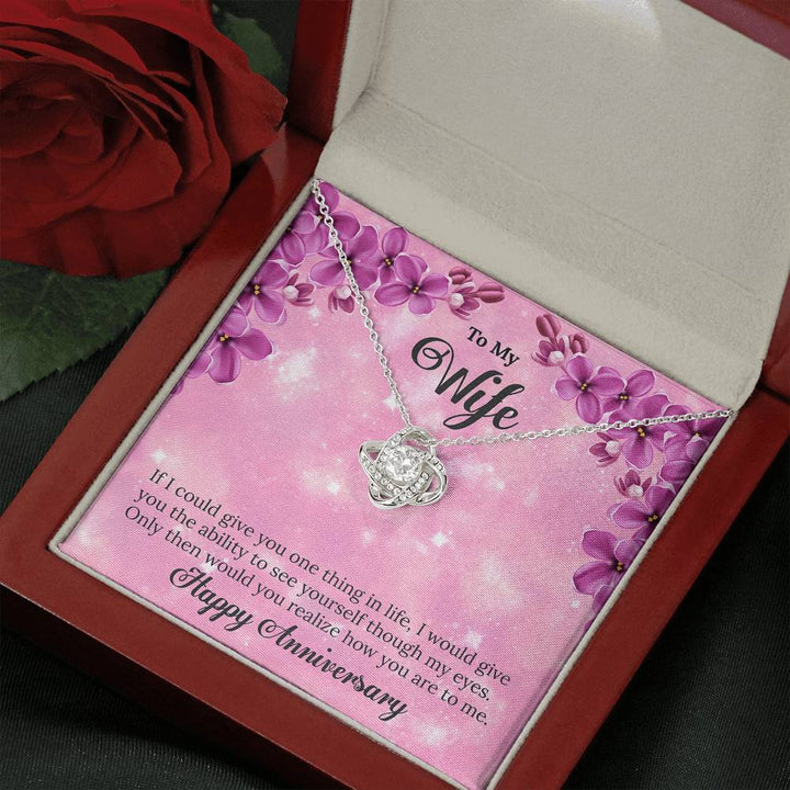 "To My Wife from Husband" - Love Knot Necklace Gift Set - Only Then Would You Realize How You Are To Me - Bianca Ysabel