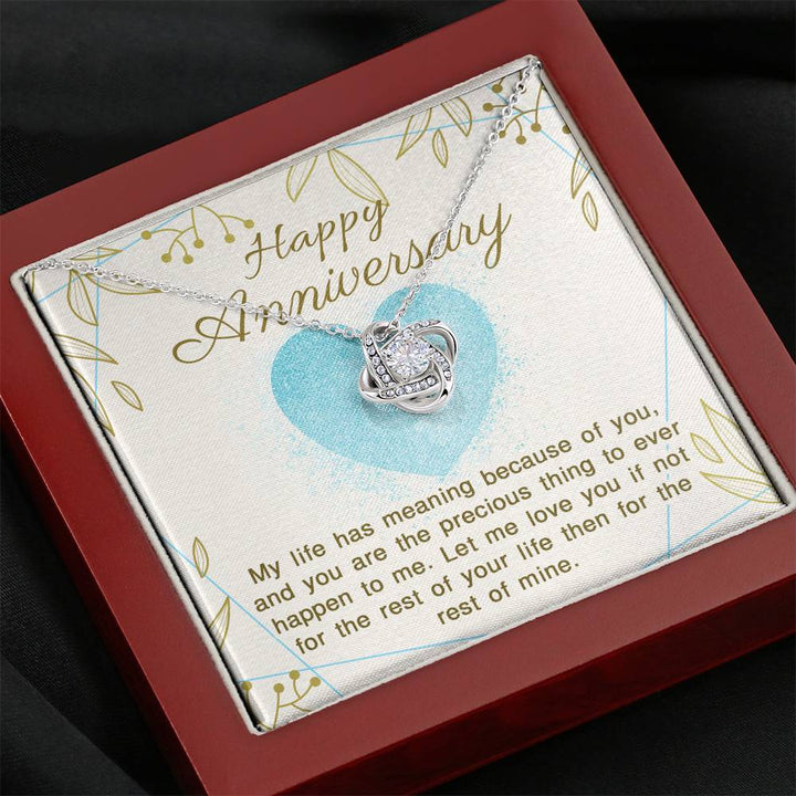 "To My Wife From Husband" - Love Knot Necklace Gift Set - I Will Love You For the Rest of My Life - Bianca Ysabel