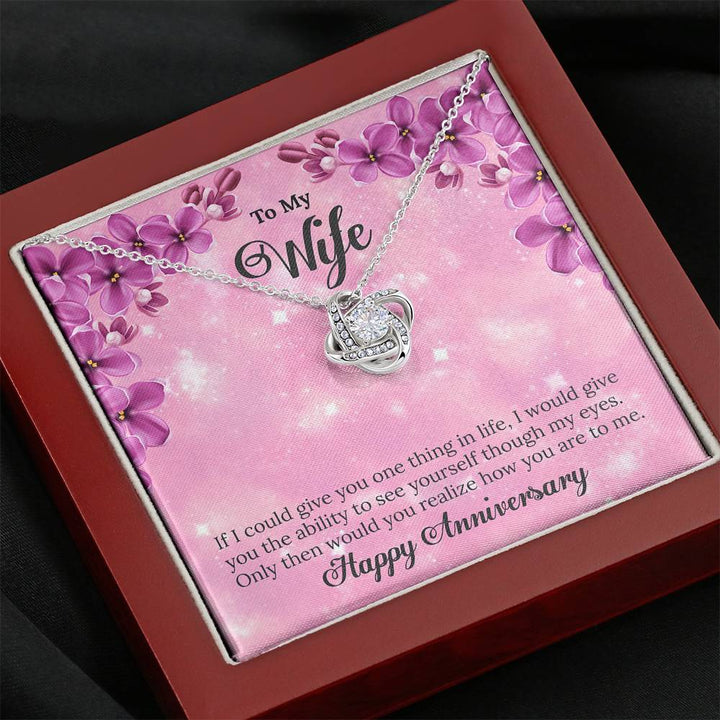 "To My Wife from Husband" - Love Knot Necklace Gift Set - Only Then Would You Realize How You Are To Me - Bianca Ysabel