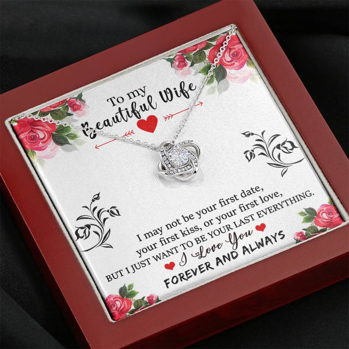 "To My Wife from Husband" - Love Knot Necklace Gift Set - I Just Want to be Your Last Everything - Bianca Ysabel